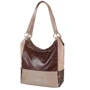 Женская сумка-мешок Laskara коричневая (LK-DD212-brown-taupe-beig): Стиль Повседневный (Casual)