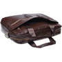 Мужская конференц-сумка Borsa Leather коричневая (K11120-brown): Тип ручки С двумя ручками, Короткая ручка
