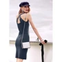 Платье Bruno Banani 81645640 54 синее вечернее до середины бедра