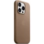 Чехол для iPhone Apple iPhone 15 Pro FineWoven Case with MagSafe - Taupe (MT4J3ZM/A): Материалы Ткань
