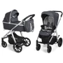 Универсальная коляска 2 в 1 Baby Design BUENO 217 GRAPHITE (без вышивки)