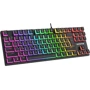 Клавиатура GamePro MK80R Blue Switch RGB USB Black: Подключение проводное