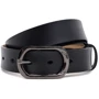 Жіночий ремінь Borsa Leather чорний (CV1ZK-052wide-black)