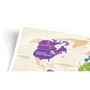 Скретч-карта світу Travel Map Gold World (Ukr): Вид Скретчинг