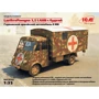 Німецький армійський автомобіль Lastkraftwagen 3.5 t AHN c будкою Lastkraftwagen 3.5 t AHN with shelter, WWII German ambulance (ICM35417) фото 12