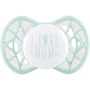 Пустушка Nuvita Air55 Cool ортодонтична з ковпачком I LOVE MUM 0m+ світло-блакитна (NV7064SG)