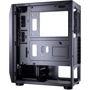 Корпус Cougar MX410 Black: Матеріал передній панелі акрилове скло і пластик