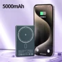 Зовнішній акумулятор WK Wekome Power Bank 5000mAh Ultra-Thin Magnetic Wireless 15W Green (WP-30): Кількість USB 1