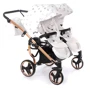 Универсальная коляска 2 в 1 для двойни Junama Glow Duo (01): Ширина шасси 94 см