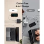 Зарядное устройство ANKER Wall Charger 2xUSB-C+2xUSB PowerPort 543 Atom III Slim 4 65W Black (A2046G12): Кабель в комплекте отсоединяемый