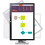 Монитор HP EliteDisplay E242 (M1P02AA): Покрытие экрана матовое