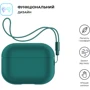 Чехол ArmorStandart Silicone Case with straps Dark Green (ARM68612) for Apple Airpods Pro 2 фото 1