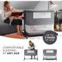 Приставная кроватка-люлька Kinderkraft Neste Grow Light Grey Full Wood (KCNEGR00LGR000W): Материал металл