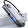Адаптер Mcdodo Adapter 10in1 USB-C to 2xUSB3.0+2xUSB2.0+VGA+HDMI+RJ45+SD+MicroSD Grey (HU-7420): Інтерфейс підключення USB-C