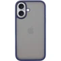 Чехол для iPhone Mobile Case TPU+PC Metal Buttons Blue for iPhone 16