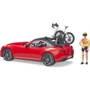Автомобіль Bruder Roadster Bruder з велосипедом та фігуркою (03485): Виробник Bruder