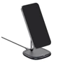 Зарядний пристрій Baseus Wireless Charger Stand MagSafe Swan Black (WXSW-01) for iPhone 16 I 15 I 14 I 13 I 12 series: Сила струму 2А