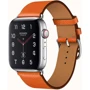Apple Watch Series 4 Hermes 44mm GPS+LTE Stainless Steel Case with Feu Epsom Leather Single Tour (H077053CJ9J)