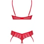 Комплект Obsessive Ingridia 2-pcs crotchless set XS/S
