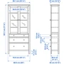 Шкаф с 3 ящиками ІКЕА HEMNES 90х197 см Чёрно-коричневый (703.717.71) фото 3