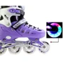 Ролики Scale Sports. Violet (размер 29-33): Расположение колес in-line