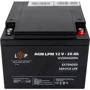 Аккумуляторная батарея LogicPower LPM 12V 26Ah под болт М5, AGM (22883): Тип AGM