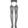 Ажурные чулки с поясом Obsessive S211, S/M/L