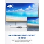 Адаптер HooToo USB-C to USB-C 100W + HDMI + 3xUSB 3.0 + SD Space Grey (HT-UC010) фото 5