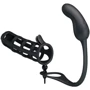Насадка на член со стимулятором простаты LYBAILE Pretty Love Hercules Penis Sheath Black