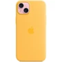 Чехол для iPhone Apple Silicone Case with MagSafe Sunshine (MWNF3) for iPhone 15 Plus: Цвет желтый