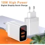 Зарядное устройство Baseus USB Wall Charger 2xUSB Mirror Lake Display Quick Charge 18W White (CCJMHA-A02): Тип сетевое