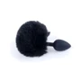 Анальная пробка с хвостом Jewellery Silicon PLUG Bunny Tail Black