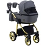 Коляска 2 в 1 Adamex Barcelona Polar (Gold) BR432 (624630): Ширина шасси 58.5 см