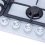 Варочная поверхность газовая Perfelli HGG 61624 WH: Количество конфорок 4