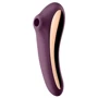 Вакуумный стимулятор с вибрацией Satisfyer Dual Kiss Wine Red