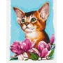 Картина по номерам Brushme Котик в цветах ©Anna Kulyk 40х50 см (BS53585)