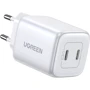 Зарядное устройство Ugreen Wall Charger 2xUSB-C CD294 45W White (15327): Особенности Быстрая зарядка, USB-C, Power Delivery (PD)