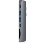 Адаптер Satechi Adapter USB-C to Dual USB-C+2xUSB3.0+micro SD+SD+HDMI Space Grey (ST-CMBPM)