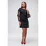 Платье FLFashion Бонита ТПБ 2701 52 черное вечернее до середины бедра: Длина рукава Рукав 3/4