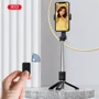 XO SS10 Mini Tripod Stand Bluetooth Selfie Stick with Mirror 80cm Black фото 7