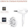 Фен Rowenta Volumizer CV6130F0: Додаткові параметри Концентратор, Диффузор, Петля для подвешивания, Ионизация, Защита от перегрева, Вращение насадки