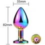 Металлическая анальная пробка MAI Attraction Toys №73 Rainbow