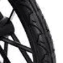 Прогулянковий візочок Kinderkraft Helsi Deep Black (KSHELS00BLK0000) (00-00305203): Матеріал коліс резина