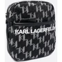 Мужская сумка через плечо Karl Lagerfeld K/OTTO DENIM CROSSBODY черная (225M3072-250): Тип ручки Без ручки, Плечевой ремень