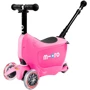 Самокат MICRO Mini2go Deluxe Plus - Розовый (до 50 kg, до 20 kg с сидением, 3-х колесный) MMD033