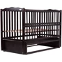 Ліжко Babyroom Веселка маятник, відкидний бік DVMO-2 бук венге (622001)