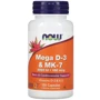 Now Foods MEGA D-3 & MK-7 Вітамін D3 та K2 120 капсул