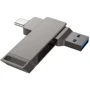 USB-флешка Hoco 64GB UD15 Clever Dual USB 3.2/Type-C Gray: Максимальна швидкість запису, МБ / с 100