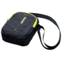 Сумка через плечо Hi-Tec Saquet 3 л черная (SAQUET-BLACK/LIME PUNCH): Тип ручки Без ручки, Плечевой ремень