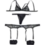 Эротический комплект NDS 5274-5 Black S/M (23535)